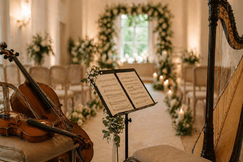 Hochzeitsmusik in Mecklenburg-Vorpommern mit Violine und Cello bei einer Trauung